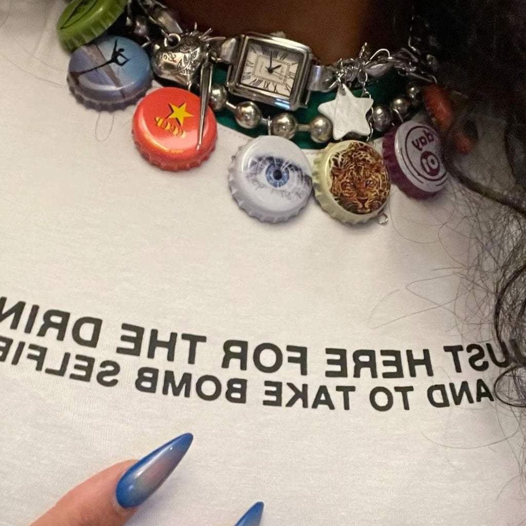 Bottle cap necklace