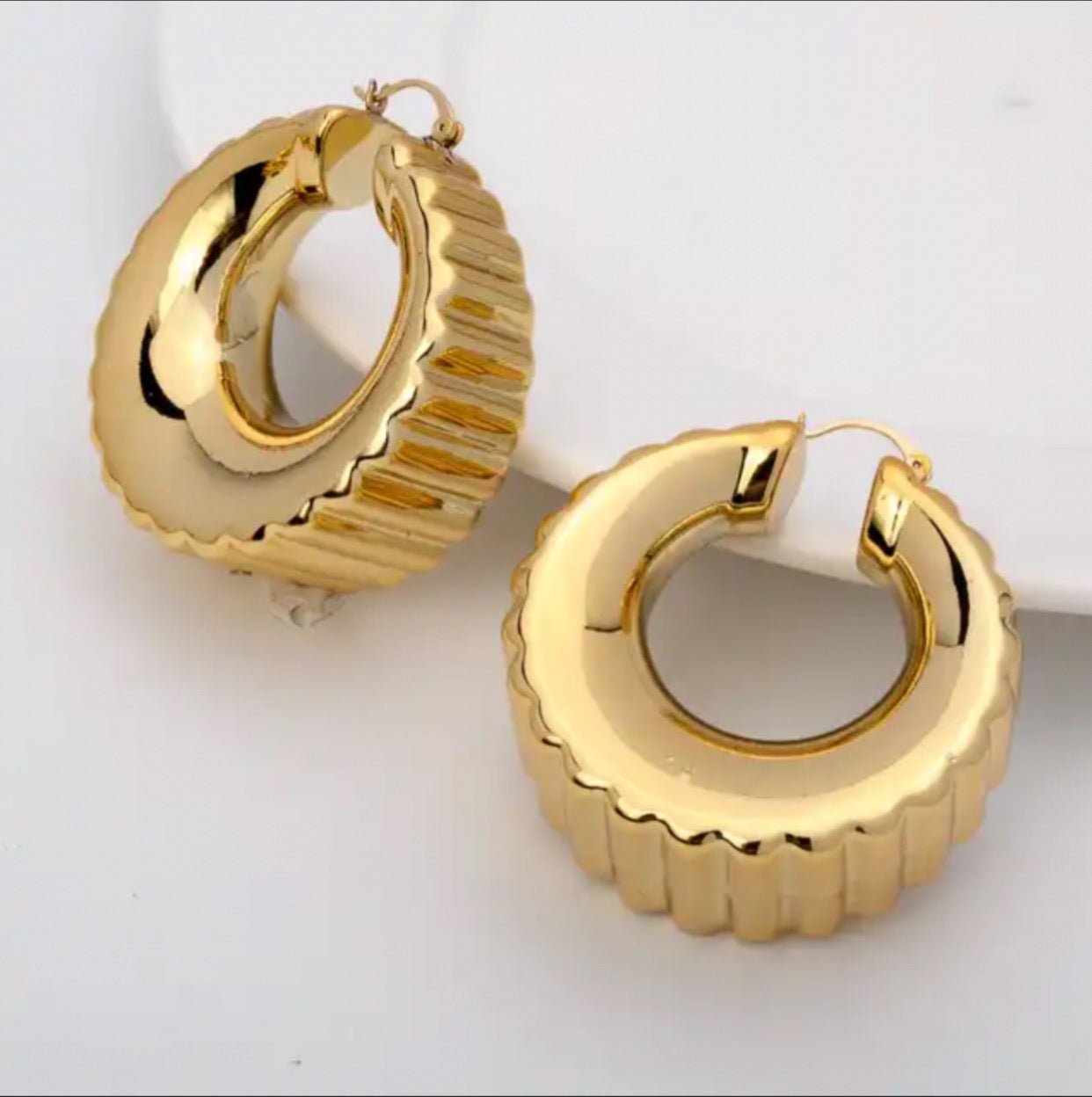 Enough Gold Hoops