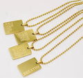 Affirmation tag Necklace
