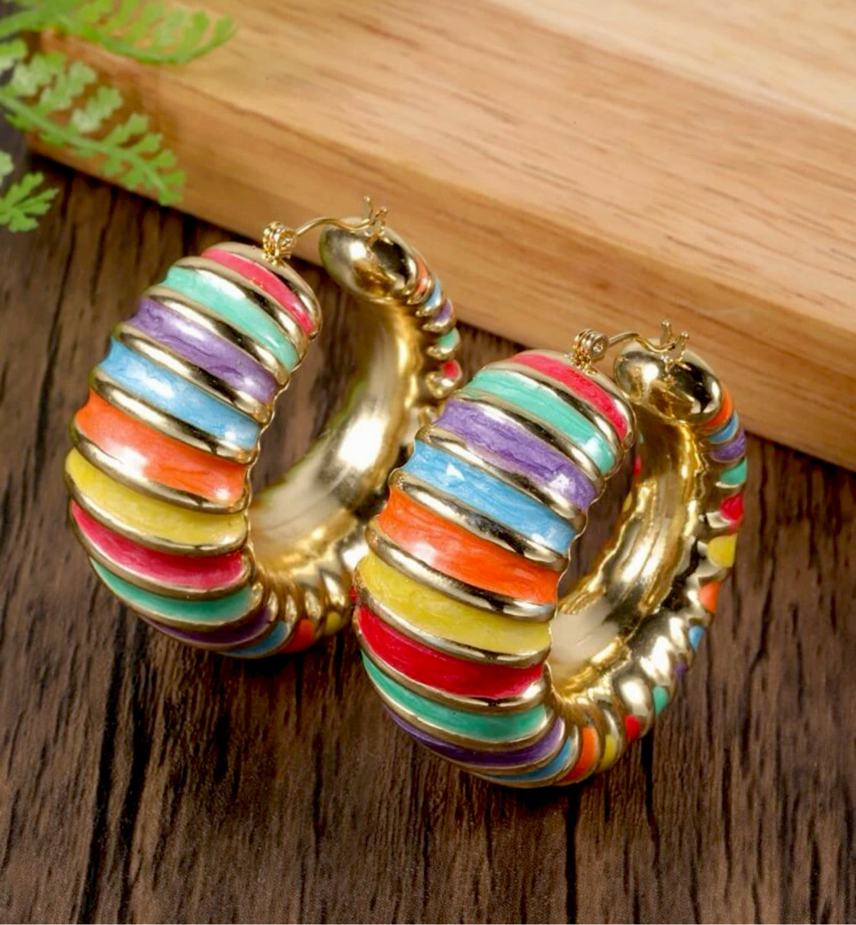 Color block hoops